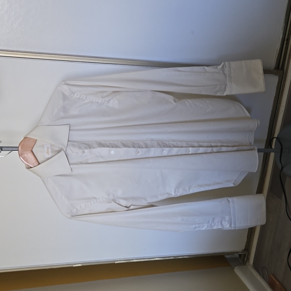 Brioni Dress Shirt, Cream, Medium